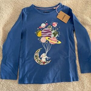 NWT Mini Boden Appliqué Shirt size 6/7